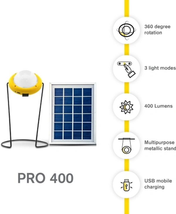Sun King Pro 400 Solar Emergency Portable Led Light