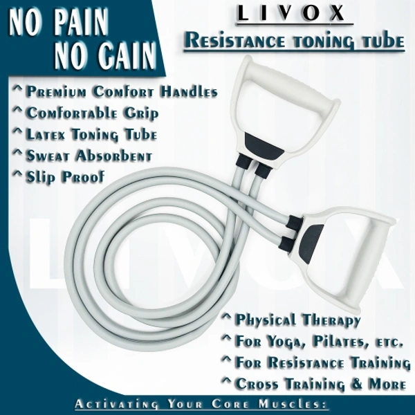 LIVOX Dual Wheel AB Rollar And Toning Tube