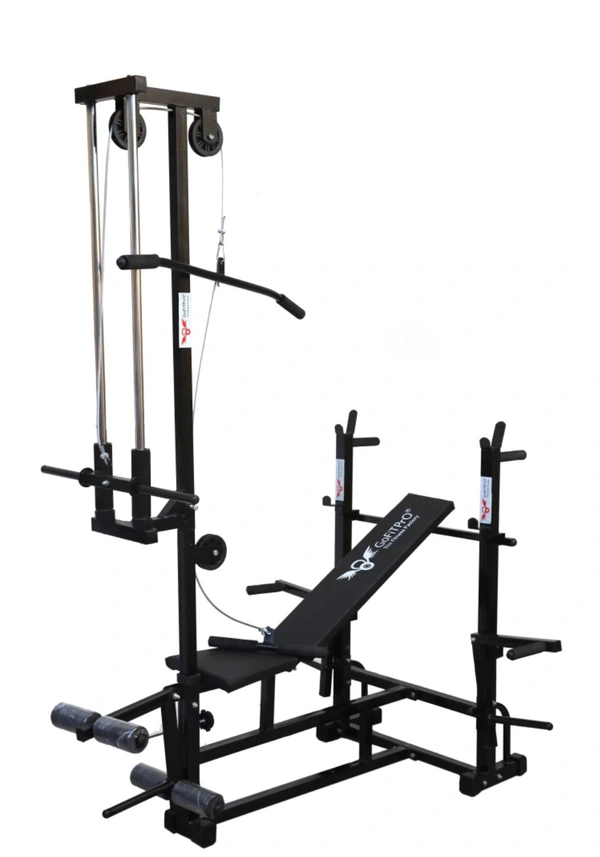 GoFiTPrO 20 in 1 bench Multipurpose Fitness BenchHolding Capacity: 200 kg, 220 kgType: Multipurpose Fitness BenchPositioning Type: INCLINE, DECLINE, FLATMade of MS IRONW x H x D: 47 cm x 100 cm x 28 cmHolding Capacity: 220 kg7 Days Replacement Policy, No questions asked.Hurry, Only a few left!