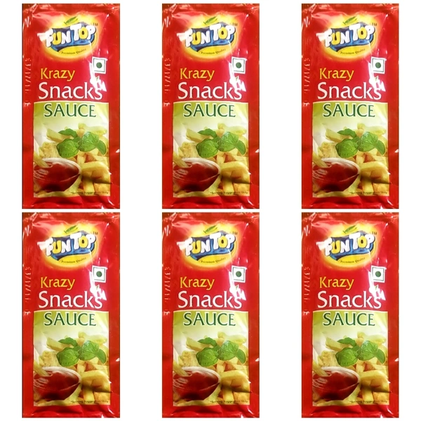 Fun Top Krazy Snacks Sauce   - 6pic