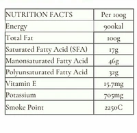 COLD PRESSED GROUNDNUT OIL  - 1/2 Litre