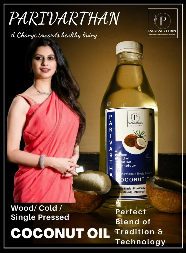 COLD PRESSED COCONUT OIL  - 1 Litre