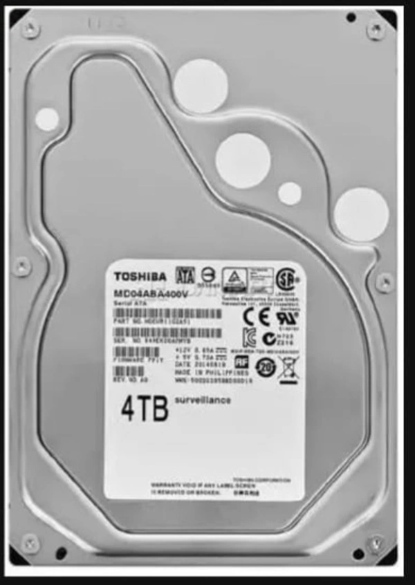 TOSHIBA HDD 4TB - TOSHIBA, Surveillance 
