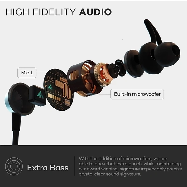 BOULT AUDIO PROBASS Q Charge Neck Band - Black 