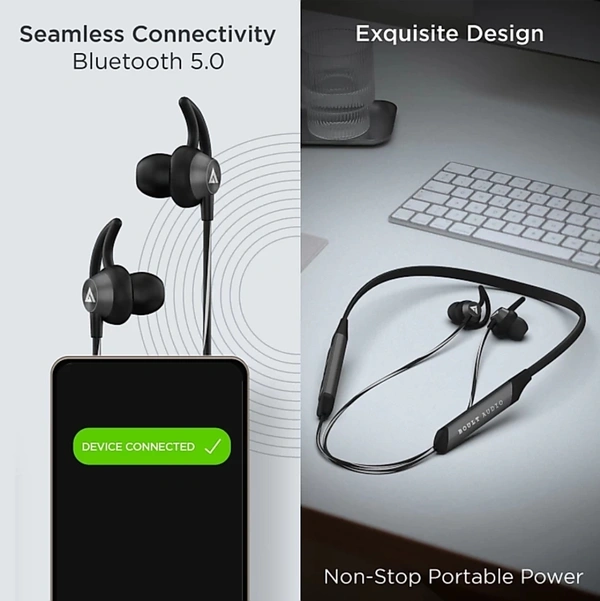 BOULT AUDIO PROBASS Q Charge Neck Band - Black 