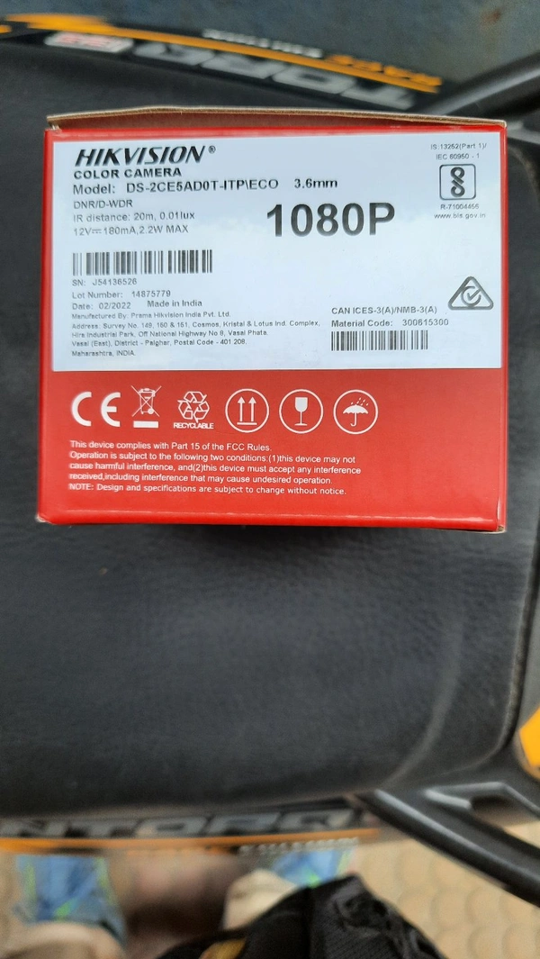 HIKVISION CCTV Camera ECO (Dome) - DS-2CE5AD0T-ITP/ECO, Feb/22