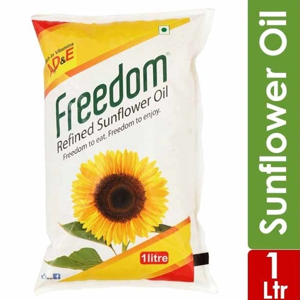 Freedom Sunflower Oil : ఫ్రీడమ్ సన్ ఫ్లవర్ ఆయిల్ : 1 Liter - 