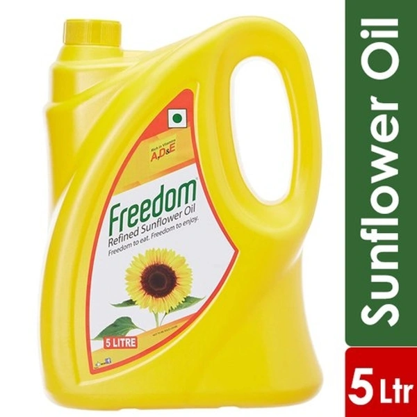 Freedom Sunflower Oil : ఫ్రీడమ్ సన్ ఫ్లవర్ ఆయిల్ : 5 Liter  - 