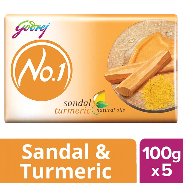 Godrej No1 Soaps : గోద్రెజ్ No1 సబ్బులు -5×100gm   - 