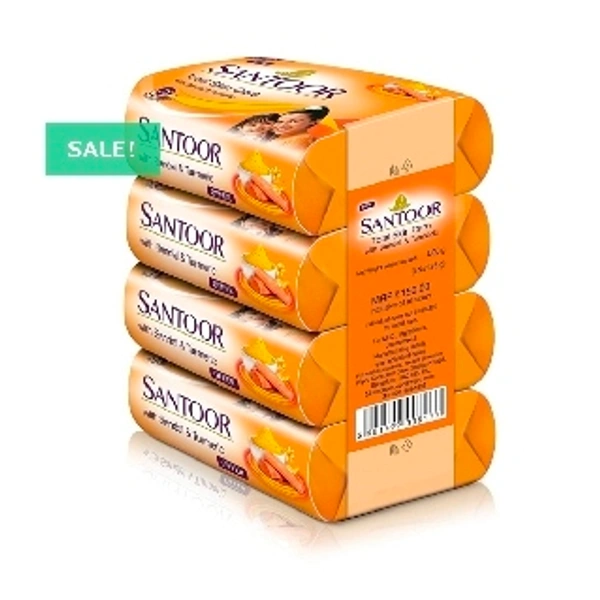 Santoor Soaps : సంతూర్ సబ్బులు -4×125gm - 