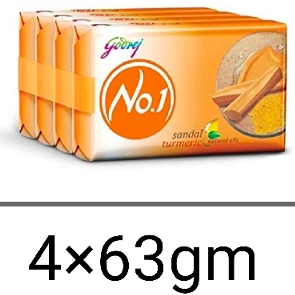 Godrej No1 Soap : గోద్రెజ్ No1 సబ్బులు -4×63gm - 