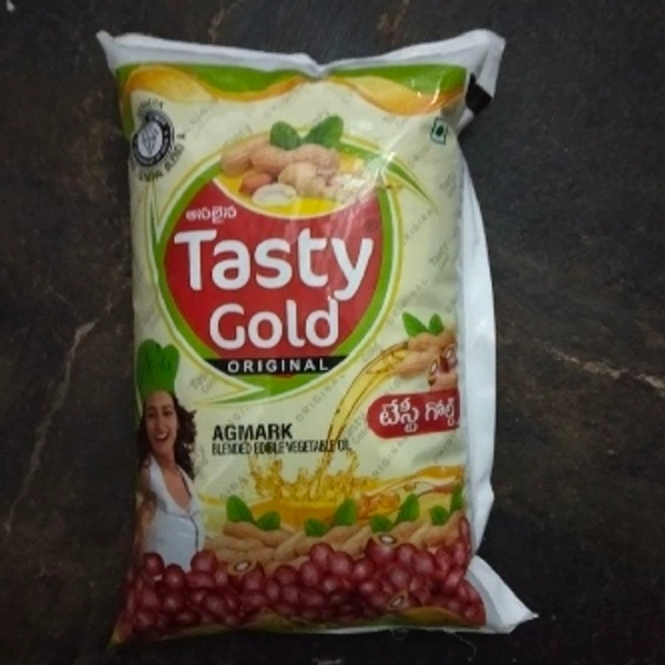 Tasty Gold Ground Nut Oil : టేస్టీ గోల్డ్ పల్లి నూనె -1 Liter  - 