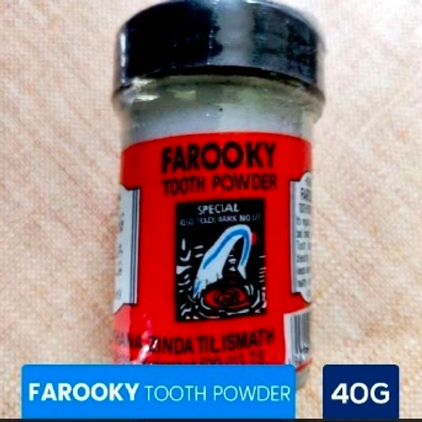 Farooky Tooth Powder : ఫరూకీ టూత్ పౌడర్ -40gm  - 