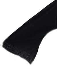 Humeira Abaya Star Buta Al Nida Abaya in Simple Stone Work - 54, 300 gms