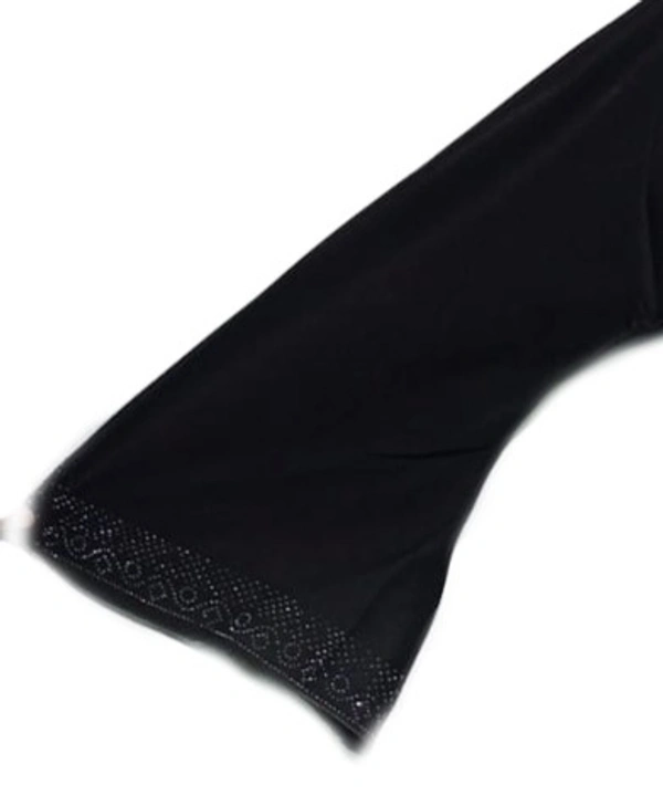 Humeira Abaya Star Buta Al Nida Abaya in Simple Stone Work - 54, 300 gms