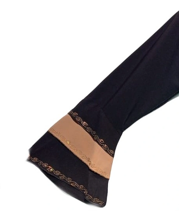 Humeira Abaya Indian Style Gulab Embroidery Abaya in Al Nida Fabric - 54, 300 gms