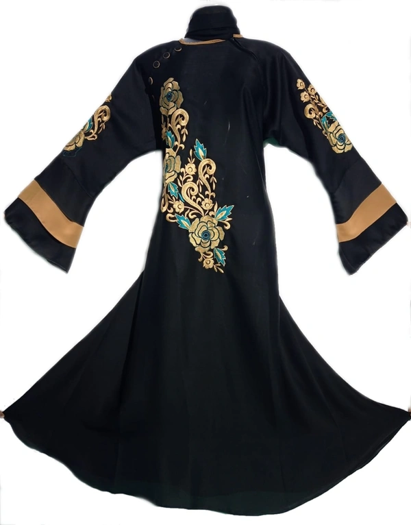 Humeira Abaya Arabian Style Embroidery Buta in Al Nida Fabric - 54, 300 gms