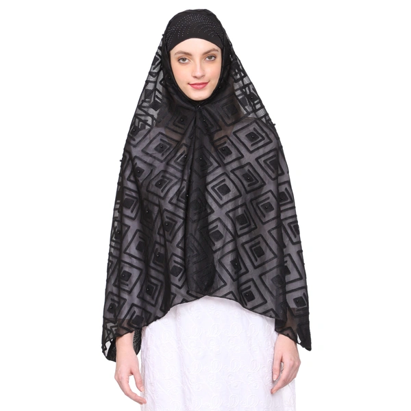 Humeira Abaya Dubai Style Women's Stole - M, 100 gms