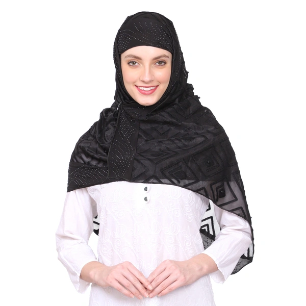Humeira Abaya Dubai Style Women's Stole - M, 100 gms