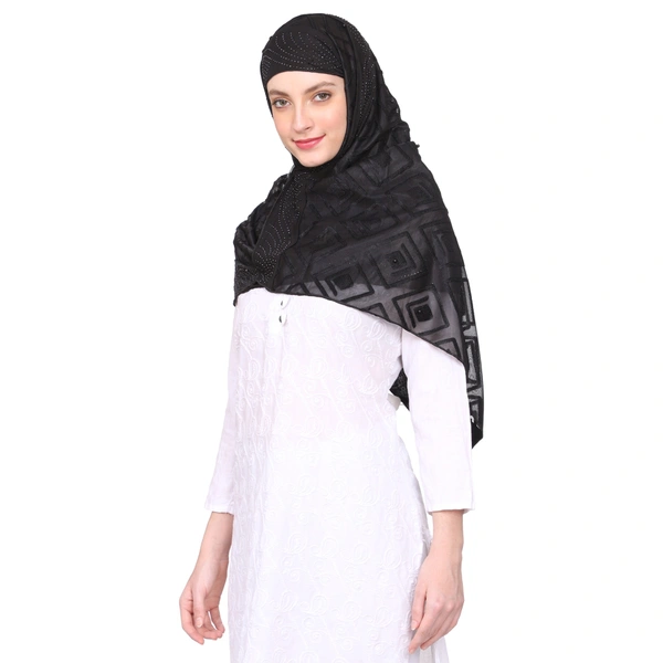 Humeira Abaya Dubai Style Women's Stole - M, 100 gms