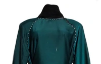 Humeira Abaya Islamic Wear SImple Dubai Style Green Color Abaya in Al NIda Fabric - 54, 304 gms