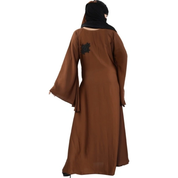 Humeira Abaya Dubai Style Simple Abaya in Al Nida Fabric - 54, 300 gms