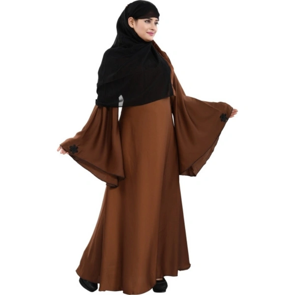 Humeira Abaya Dubai Style Simple Abaya in Al Nida Fabric - 54, 300 gms