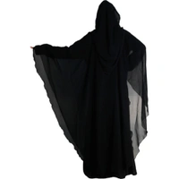 Humeira Abaya Simple Black Farasha in Al Nida Fabric - 54, 300 gms