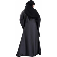 Humeira Abaya SImple Front Back Phool Abaya in Al Nida Fabric - 54, 300 gms