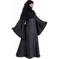 Humeira Abaya SImple Front Back Phool Abaya in Al Nida Fabric - 54, 300 gms