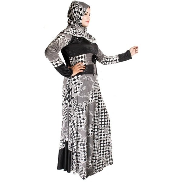 Humeira Abaya Indian Style Simple Long Ghair Burkha in Al Nida Fabric - 54, 300 gms
