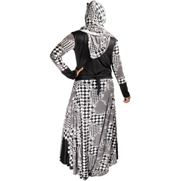 Humeira Abaya Indian Style Simple Long Ghair Burkha in Al Nida Fabric - 54, 300 gms