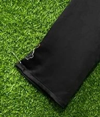 Humeira Abaya Simple Front Buta Hand Worked Abaya/Burkha in Al Nida Fabric - 54, Black, 300 gms