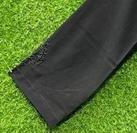 Humeira Abaya Front Open Sided Buta Abaya in Al Nida Fabric Simple For New Bride/ Students - 54, Black, 300 gms