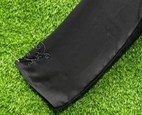 Humeira Abaya Double Side Front Open Hand Work Buta Abaya in Al Nida Fabric - 54, Black, 300 gms