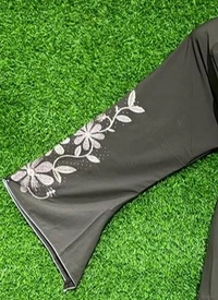 Humeira Abaya Skin Colour Long Chitta Nug Skin Emb in Al Firdous Fabric - 54, Skin Colour, 300 gm
