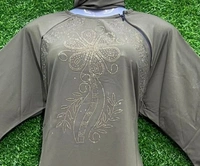 Humeira Abaya Skin Colour Sleeves Nug Work Abaya in Al Nida Fabric - 54, Skin Colour, 300 gm