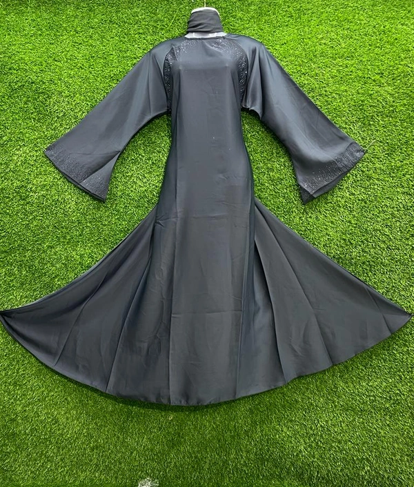 Humeira Abaya Simple Big Ghair Abaya - 54, Grey, 300 gm
