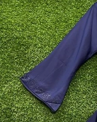 Humeira Abaya Big Buta Nug Blue Colour Abaya in Al Nida Fabric - 54, Blue, 300 gm