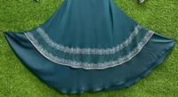 Humeira Abaya Bada Ghair MS Nug Abaya in Al Nida Fabric - 54, Rama Green, 300 gm