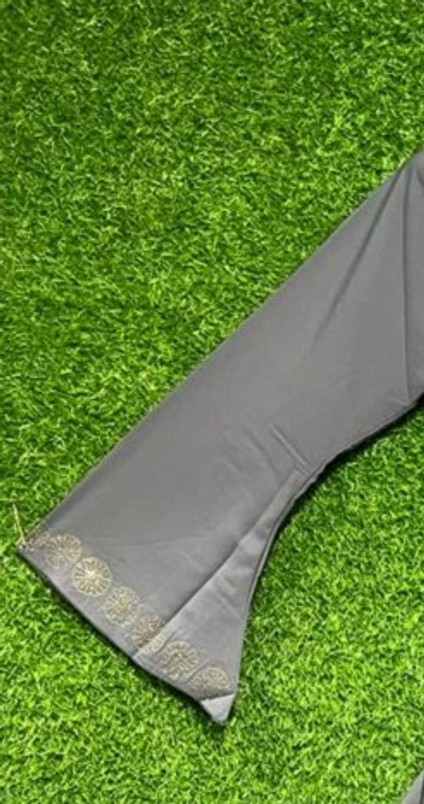 Humeira Abaya Simple Front Stone Work Buta in Al Nida Fabric - 54, Skin Colour, 300 gm