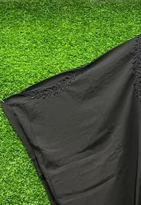 Humeira Abaya Dubai Style Chain Hand Work Farasha in Al Nida Fabric - 54, Black, 300 gm