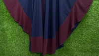 Humeira Abaya Dubai Style Simple Two Colour Farasha in Al Firdous Fabric - 54, Blue, 300 gm