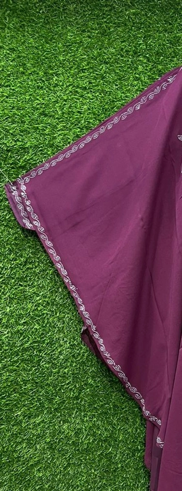 Humeira Abaya Dubai Style Side Buta Farasha MS - 54, Pink, 300 gm