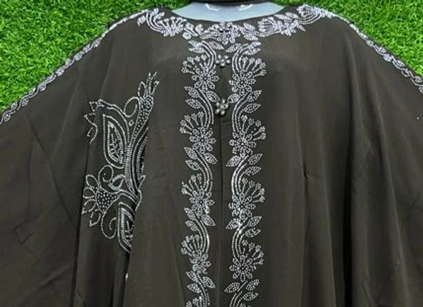 Humeira Abaya Laher Bell Dubai Style Farasha in Al Nida Fabric - 54, Kahi, 300 gm