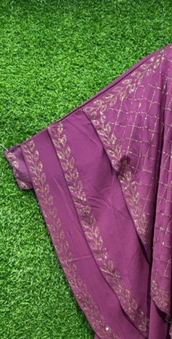 Humeira Abaya Dubai Style Pink Colour Heavy Farasha in Al Nida Fabric - 54, Pink, 300 gm