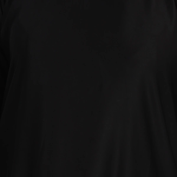Humeira Abaya Dubai Style Simple Kuff Sleeves Abaya in Al Nida Fabric With Dupatta & NosePiece - 54, Black, 300 gms