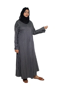 Humeira Abaya Dubai Style Simple Abaya Burkha in Garm Fabric Garm Grey Grey - 54