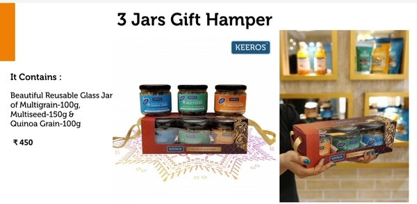 Keeros 3 Jars Gift Hamper  - 7 To 15 Day