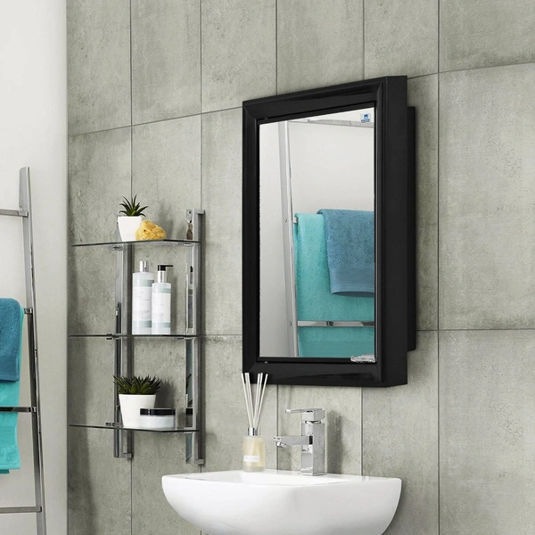Nilkamal Mirror Cabinets  - Black Maroon , 1 To 4 Days